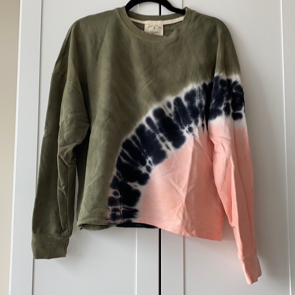 Electric and rose tie dye sweatshirt